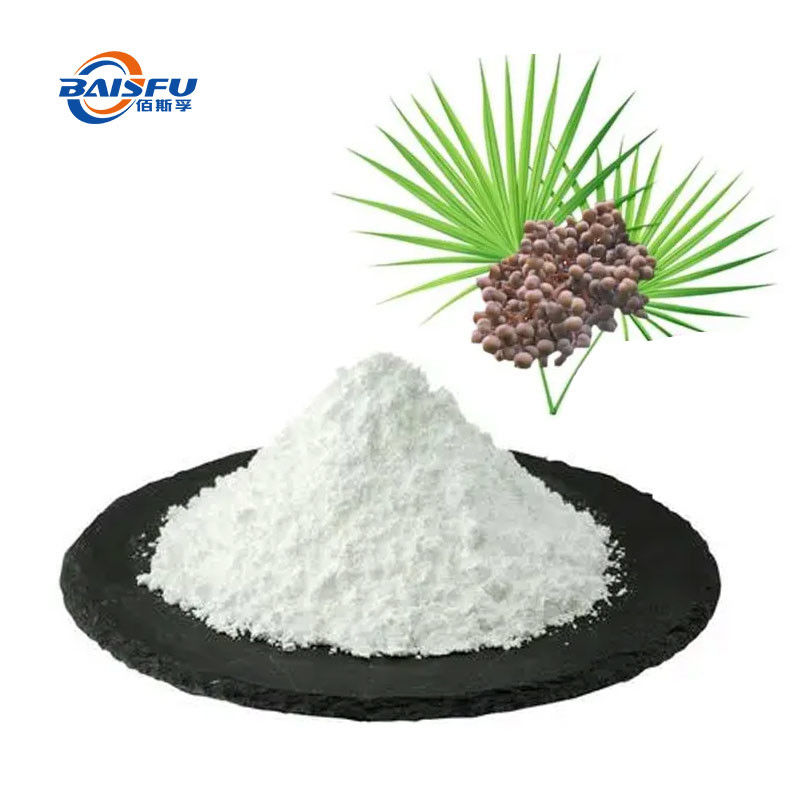 Baisfu Top Quality Saw Palmetto Extract Powder Saw Palmetto P.E. 98% Spec Saw Palmetto Fruit Extract with 25%-45% Fatty Acid and Solubility in Methanol  Saw Palmetto Extract CAS 84604-15-9 for food