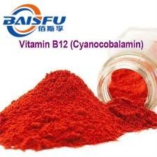 Baisfu pure natural Specifications 98% Vitamin B12 CAS 68-19-9 red fine powder Pharmaceutical and Food Grade Methylcobalamin vitamin B12 powder