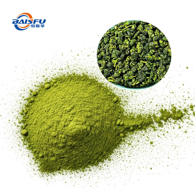 Freeze Dried Longding Green Tea Powder Standard Pure Natural Light Green Beverages Baking Skincare
