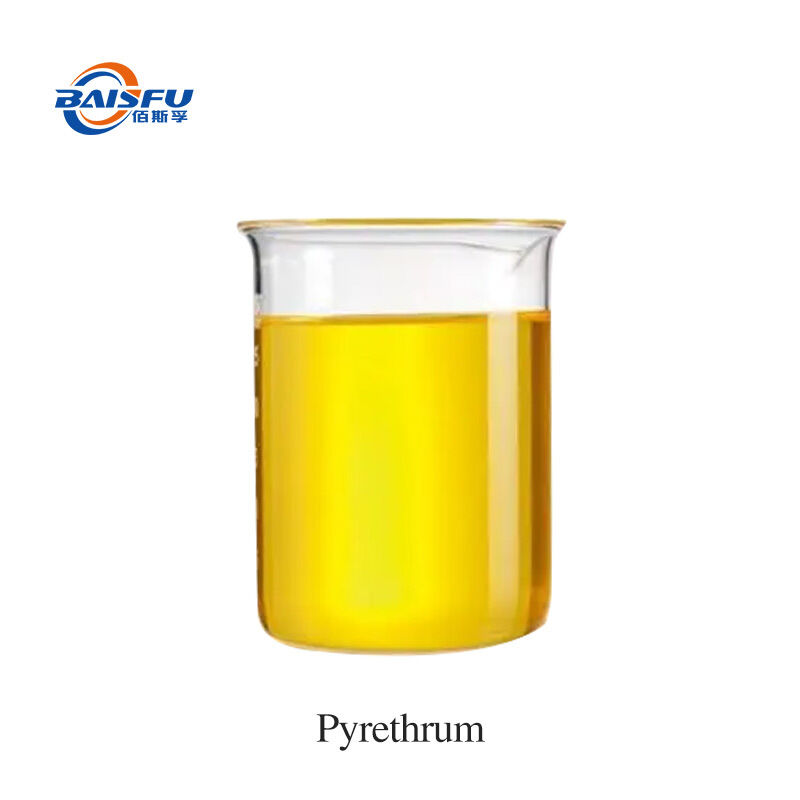 Baisifu Professional Supply Pyrethrum Extract Pyrethrum Water-Soluble Pyrethrins 50% Cas: 8003-34-7 Yellow Liquid For Biocide