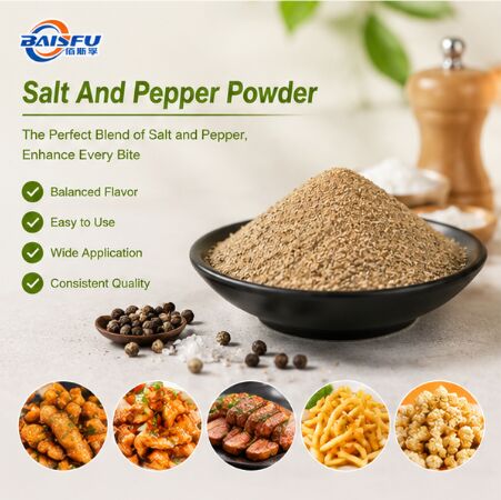 Premium Salt And Pepper Powder Flavor for Fried Snack Coating French Fries Seasoning and Potato Wedges