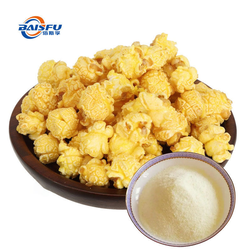Popped Corn Flavor Used for puffed popcorn production restores rich fresh popped caramelized corn aroma with full-bodied and natural sweet taste